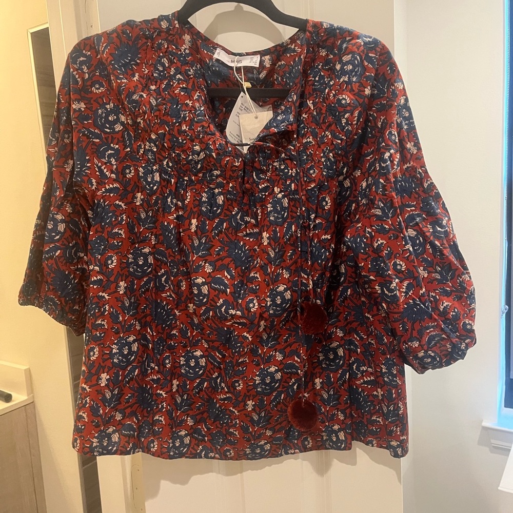 Mango Patterned Blouse - Picture 3 of 3